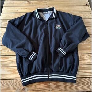 Slazenger Varsity Jacket Size Medium Men’s Black 100th US Open Pebble Beach